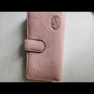 Pink Buxton Leather Wallet